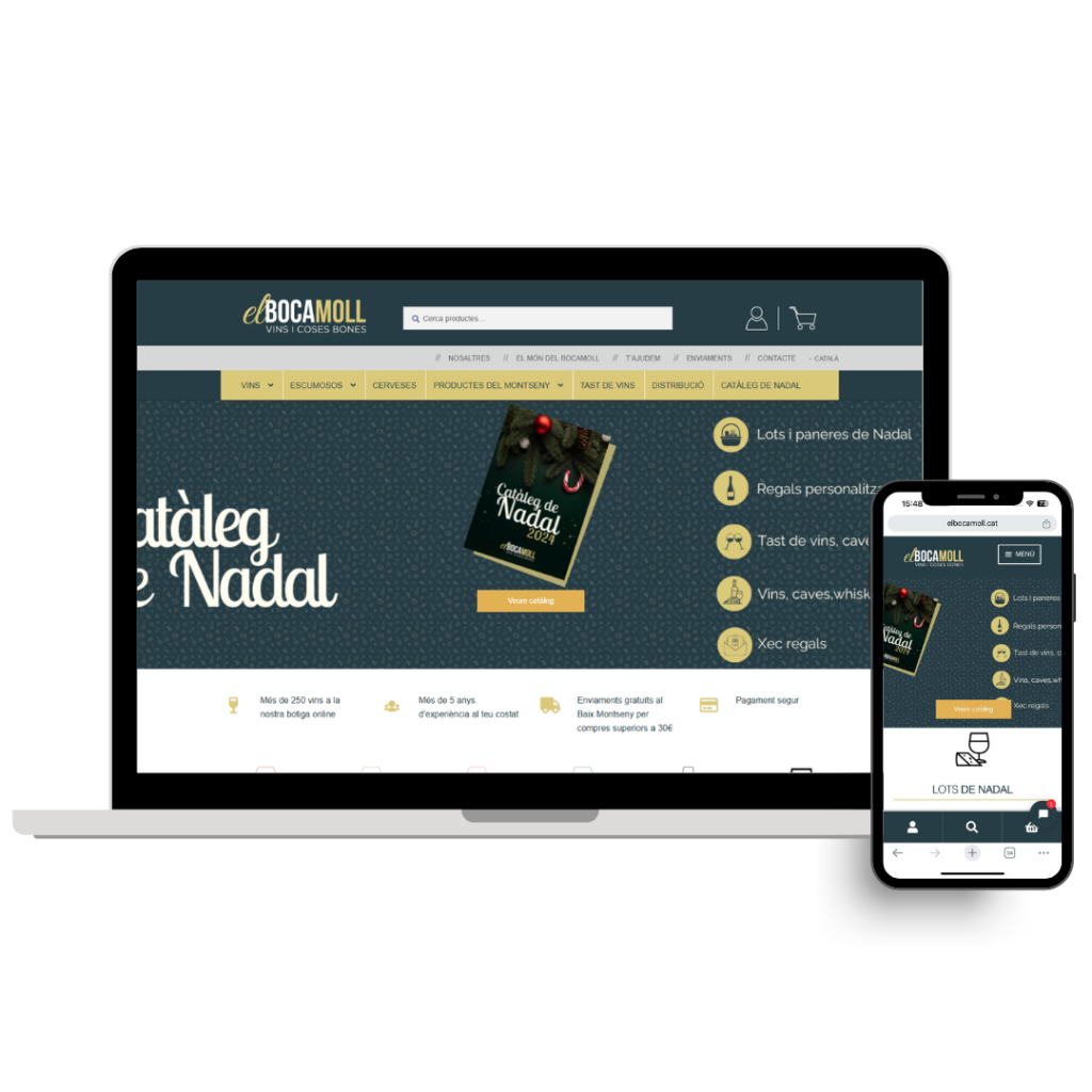Web de El Bocamoll diseñada por MontsenyWebs