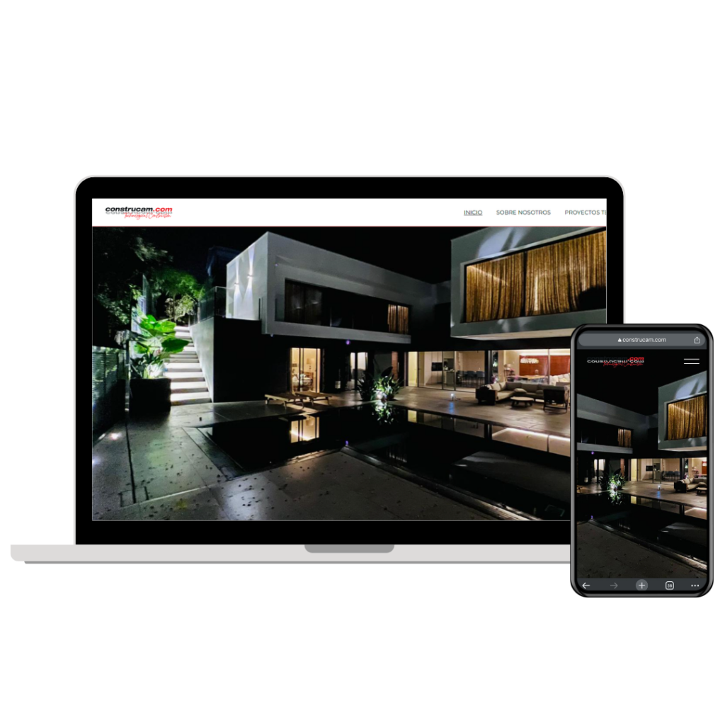 Web de Construcam, Lloret de Mar dissenyada per MontsenyWebs