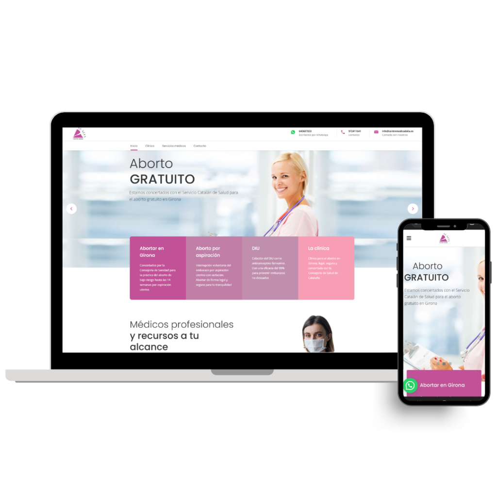 Web de Centre Mèdic Adalia, Girona diseñada por MontsenyWebs